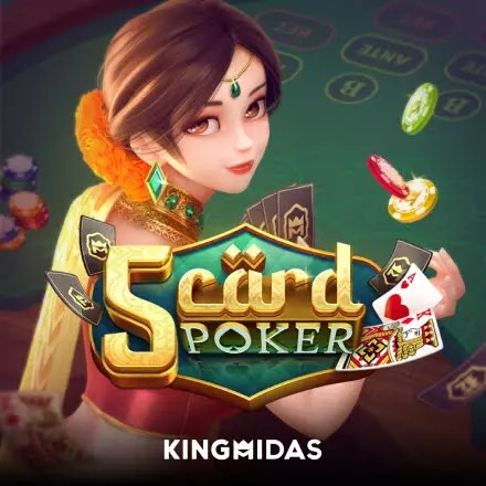 Official Table Games logo: 5 Card Poker by King Midas at Candyland