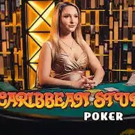 Play the Caribbean Stud Poker slot by Evolution on Candyland