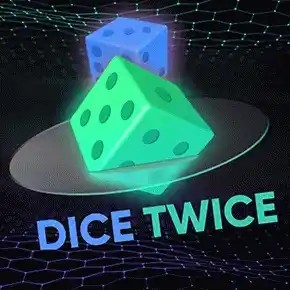 Official Crash Games logo: Dice Twice by Turbo Games at Candyland