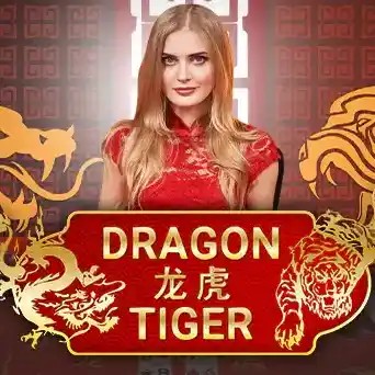 Dragon Tiger by Evolution, showcased at candylandcasino-germany.com – game logo