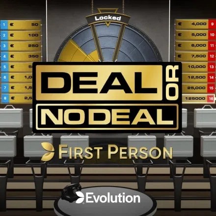 Table Games logo of First Person Deal or No Deal from Evolution at Candyland