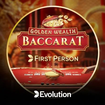 Enjoy First Person Golden Wealth Baccarat by Evolution – logo hosted on candylandcasino-germany.com