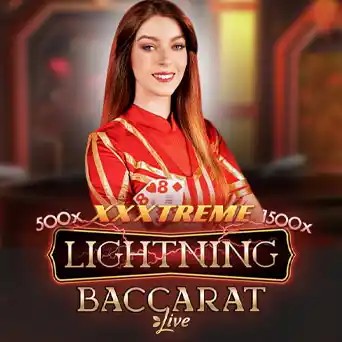 Lightning Baccarat casino game by Evolution – featured logo at Candyland