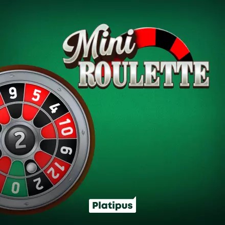 Mini Roulette slot visual from Platipus available on candylandcasino-germany.com