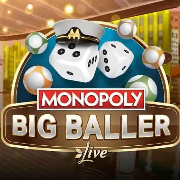 MONOPOLY Big Baller slot visual from Evolution available on candylandcasino-germany.com