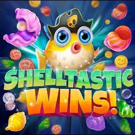 Slots logo of Shelltastic Wins from Jili Games at Candyland