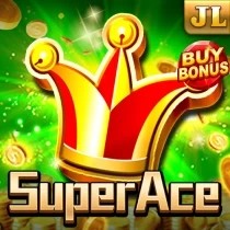 Super Ace slot logo by Jili Games at Candyland